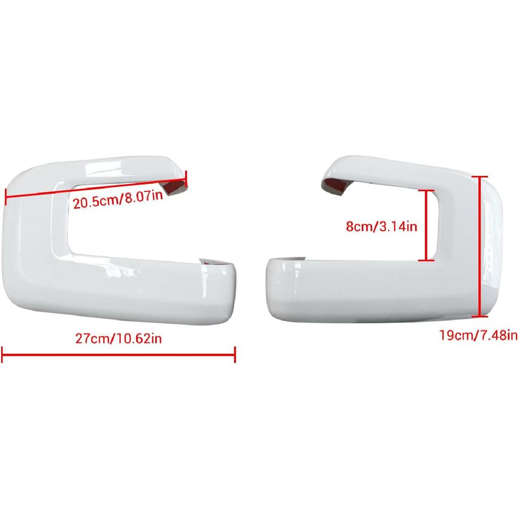 YOUNGERCAR Mirror Cover Fit for 2021 2022 2023 2024 2025 Ford F150 F-150 Mirror Covers Without Turn Signal Hole Oxford White