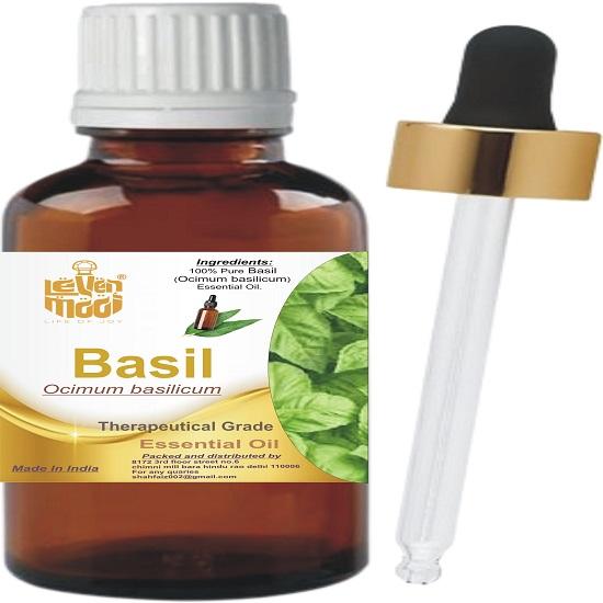 Levenmooi Basil (Ocimum basilicum) Pure & Natural Therapeutic Grade Essential Oil Glass