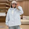 Fashionable Zippered Windbreaker Short Jacket with Hood Versatile Outdoor Jackets for All Seasons