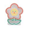 Transparent Pen Container Multifunctional Cute Cartoon Acrylic Makeup Brush Storage Case for Office Desk Makeup Table Flower