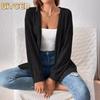 Damen Vintage Casual Einfarbig Druck Herbst Winter Langarm Jacken & Mäntel