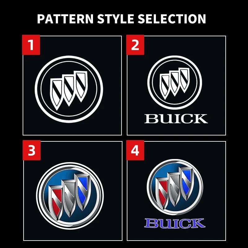 RFG3 2pcs Led Car Door Light Logo Laser Projector Welcome Light Shadow Lamp For Buick Encore Lacrosse 2010-2020 2021 2022 Accessories