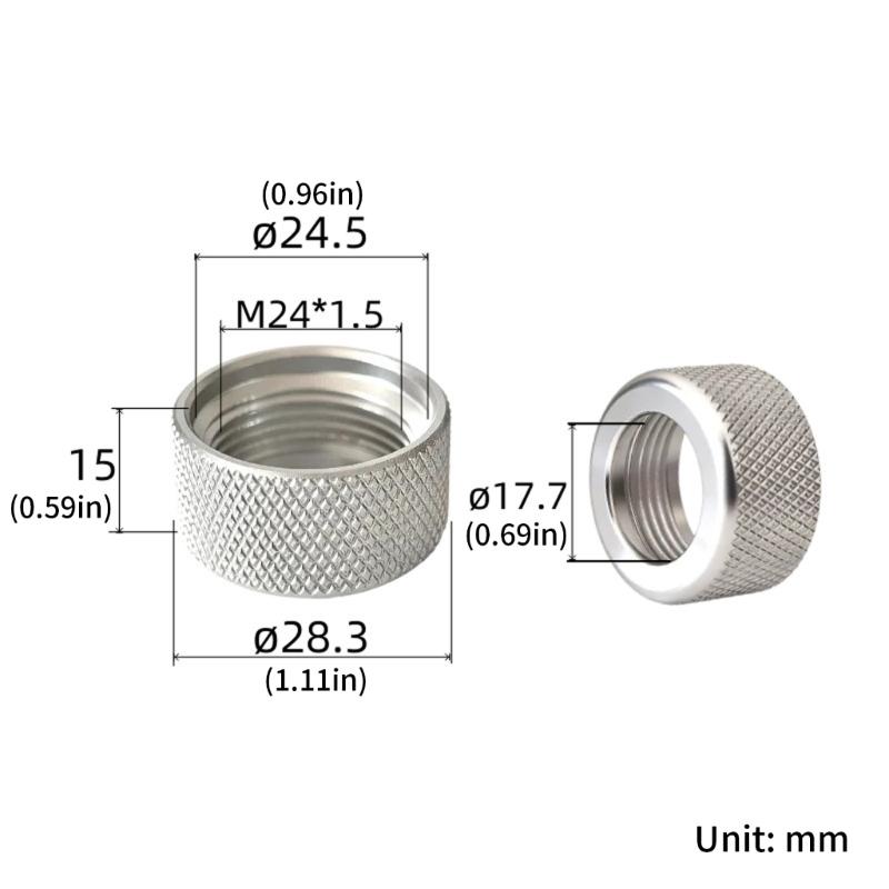 Dadi di Fissaggio Sferici Robusti da 17 mm in Alluminio con Bloccaggio Adatti per Supporti Rotanti per Telefono da Auto e Supporti per Tablet