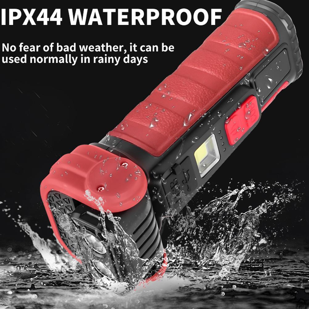 High Power Portable Flashlight Multifunctional Work Light with Clip Super Bright Pocket Torch Light LED Magnetic Mini Keychain