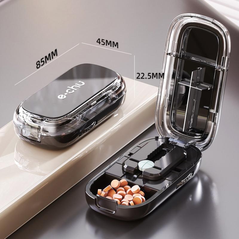 Quartering One-Third Pill Cutter Storage Box Portable Drug Tablet Medicine Dustproof Divider Organizer Crusher Pill Cutter