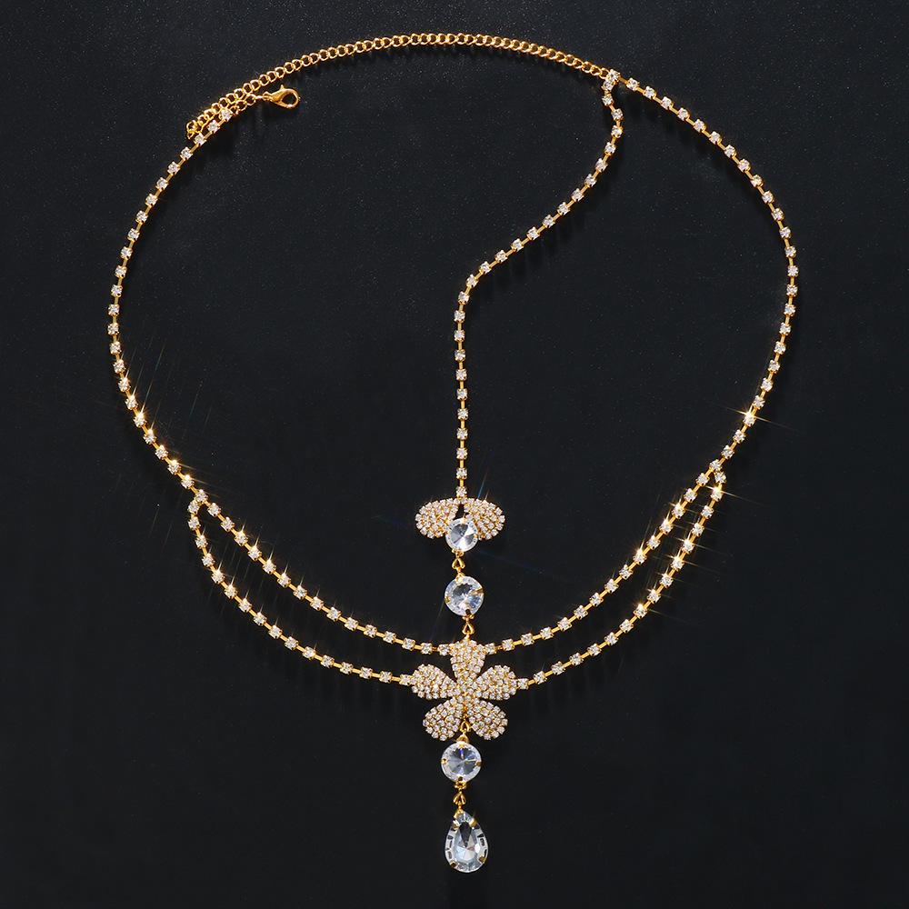 Vintage Trend Rhinestone Head Chain Forehead Headband Indian African Bohemian Hair Accesories Crystal Fringe Tiara Headdress