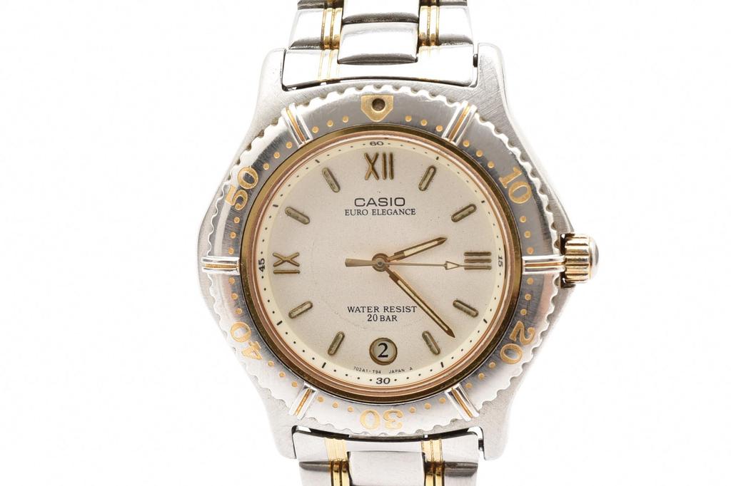 Used CASIOWatches Silver/gold Stainless Steel Mens