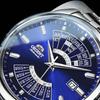 Orologio Orient uomo importazione giapponese calendario perpetuo orologio da polso grande quadrante cinturino in acciaio orologio meccanico RA-BA0003L10B