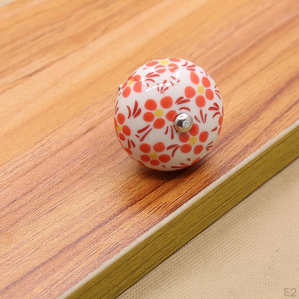 Ceramic Cabinet Knob Handle Pull For Cupboard Dresser Drawer
