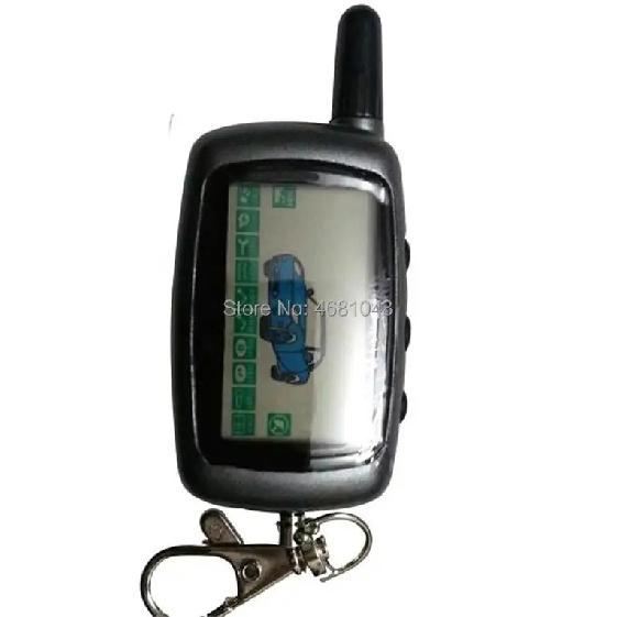 Wholesale A9 Keychain For Russia Version Starline A9 KGB FX-5 FX5 LCD Remote Control Key Fob 2 Way Two Way Car Alarm System