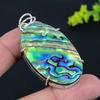 Abalone Shell Gemstone Handmade 925 Sterling Silver Jewelry Pendant 2.48" l0d01