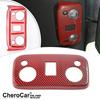 Red Carbon Fiber Reading Lamp Light Trim Panel Cover for 2009- Ford Mustang