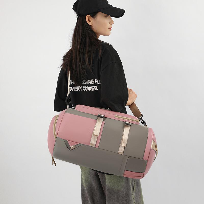 Sports Fitness Bag Women's Multi-Use Travel Bag Large Capacity Crossbody Bag Luggage Backpack