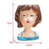 Cute Female Women Girl Head Statue Plant Container Bust Flower Pot Home Cactus Planter indoor e