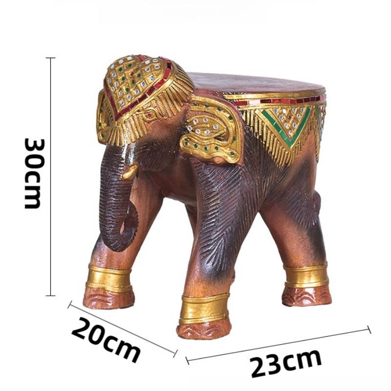 Elephant Shoe Changing Stool Wooden Children Stools Multifunctional Modern Living Room Stool Aesthetic Luxury Entrance Stools
