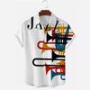 European And American Independent Station Casual Fashion Shirt 3D Printed Hawaii Seaside Vacation Short-Sleeved Top