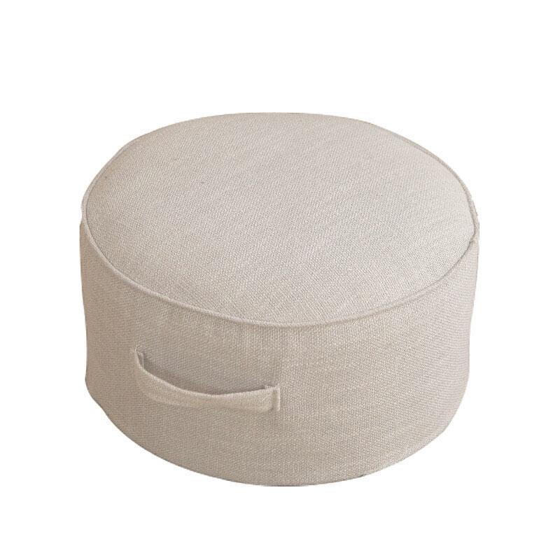 

Круглая татами напольная подушка сиденье хлопок лен подушка медитативный стул табурет белый