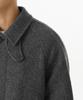 Musinsa Standard Shetland Wool Oversized Balmacaan Coat [Grey]