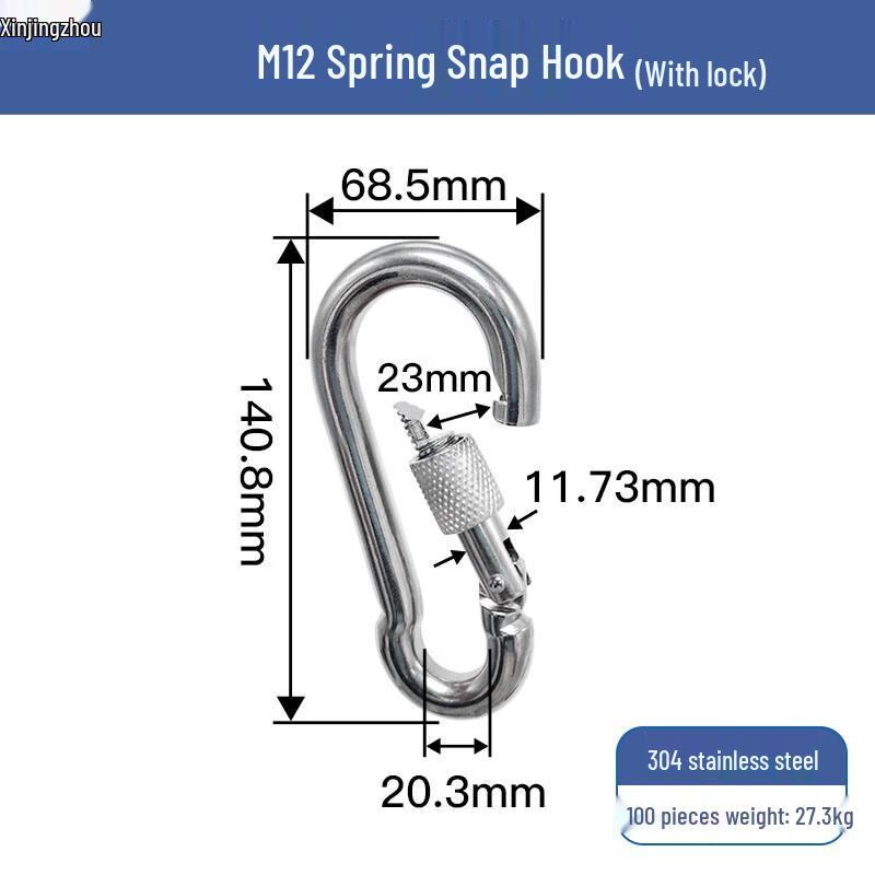 

Stainless Steel Screw Lock Snap Hook M12*20