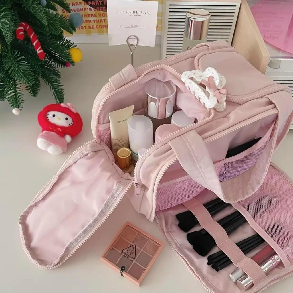 Fluffy Women's Makeup and Toiletry Travel Bag - Compartmentalized, Portable Design