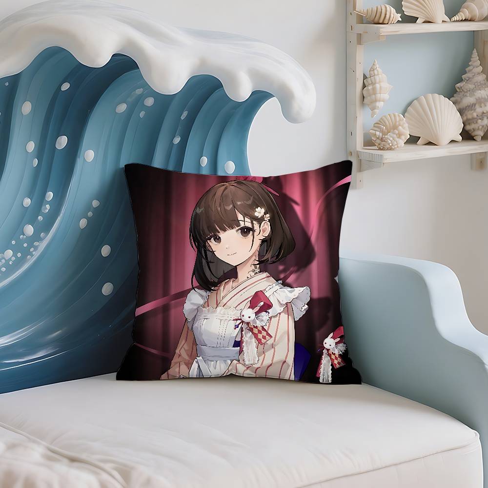 R-Reverse1999 Anime Pillow Case Cushion Cover Soft Cute Throw Pillow Case For Car Sofa Pillowcase Polyester With Zipper