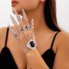 Alloy Finger Claw Bracelet Jewelry Finger Claw Bracelet Punk Nail Chain Ring Bracelet Ghost Finger Decorative Mittens for A