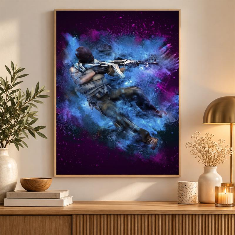 Counter-Strike Diamond Painting Kit 5D Full Drill DIY Diamond Mosaic Wall Art Home Decor