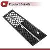 Fog Light Grill Front Lower Bumper Fog Light Cover Inserts for BMW 528i 2011-2013 ABS No.51117200699 Black