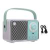 Small Retro Bluetooth Speaker Cute Vintage USB Rechargeable Portable Wireless Bluetooth 5.1 Speaker for Kitchen Bedroom