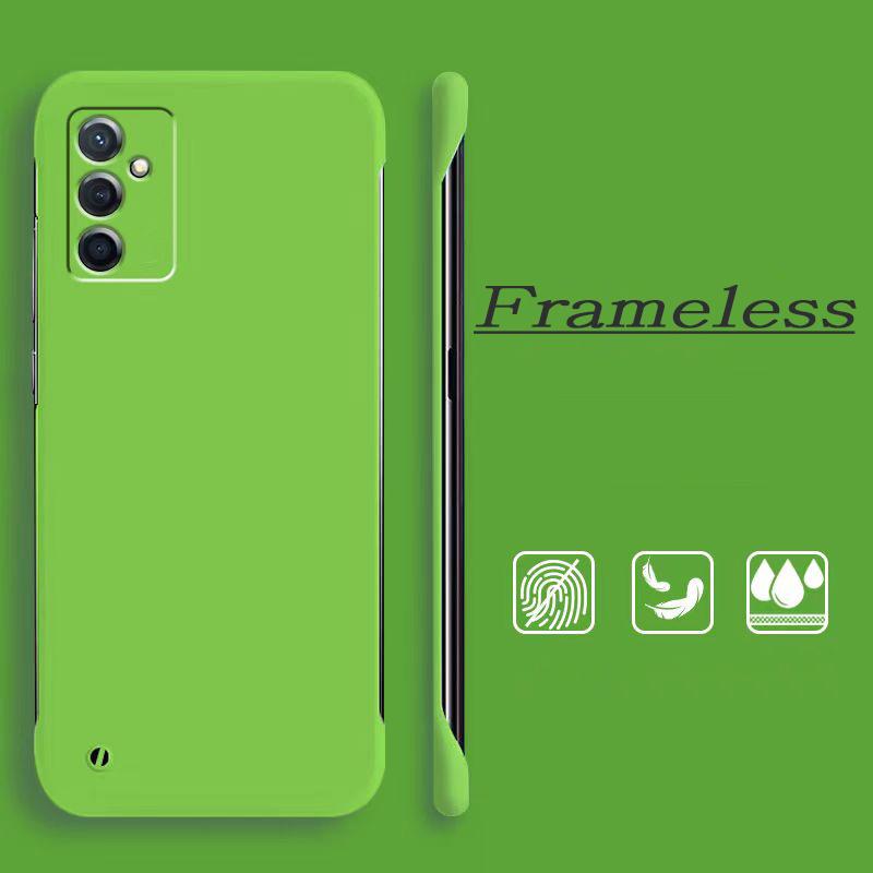 

Модный тонкий безрамочный чехол для Samsung Galaxy A55 A15 A05S A54 A34 A24 A14 A53 A33 A23 A13 A52 A32 A12 A51 A31 A21S A50 A30 чехол жесткий скраб ПК Samsung Galaxy A05S зелёный