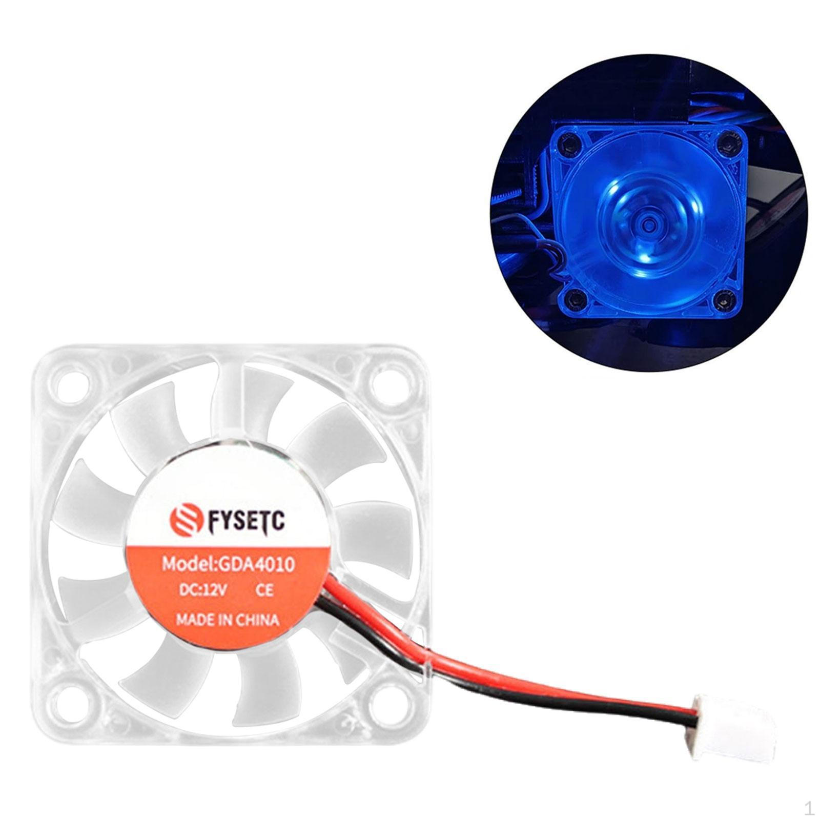 

Аксессуары для вентиляторов охлаждения 3D-принтеров, износостойкие светодиодные детали, простые в использовании для профессионалов 4010 12V