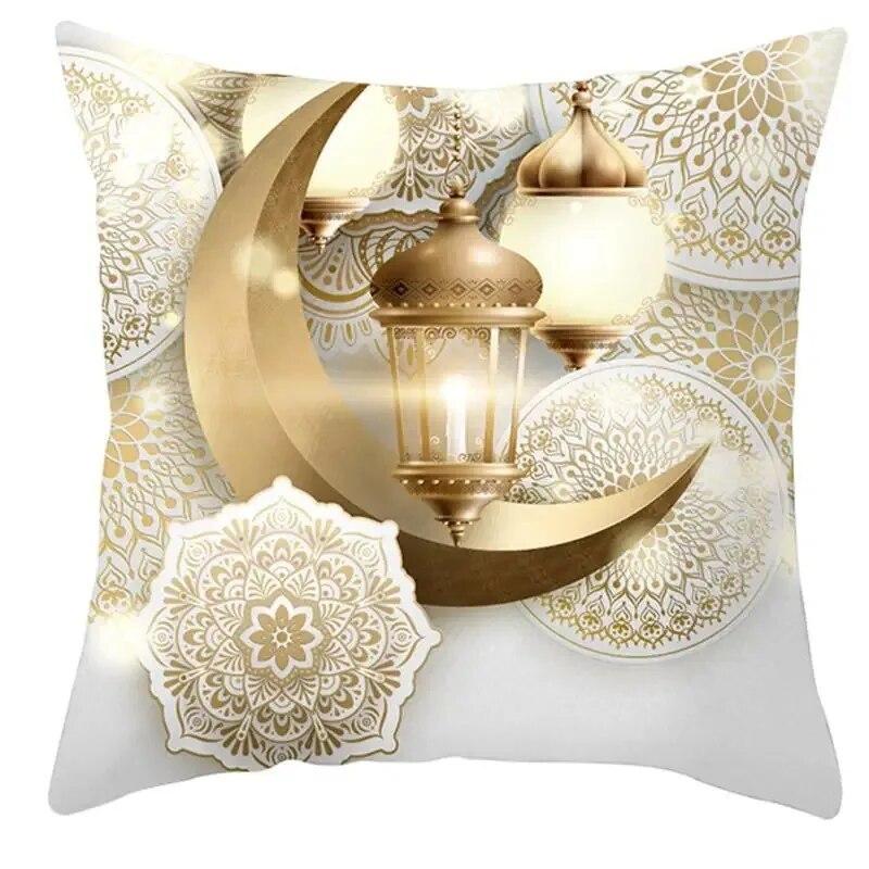 Eid Pillow Cover Ramadhan Karim Cushion Cover Home Decor Islamic Muslim Eid Cushion Cover Eid Decoration