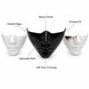 Lightweight Shell Half Face Mask Smooth Edges Realistic Face Fashion Masquerade Mask