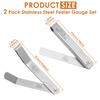 Metric Size Feeler Gauge Set Stainless Steel Valve Thickness Gauge  Foliage of Valves