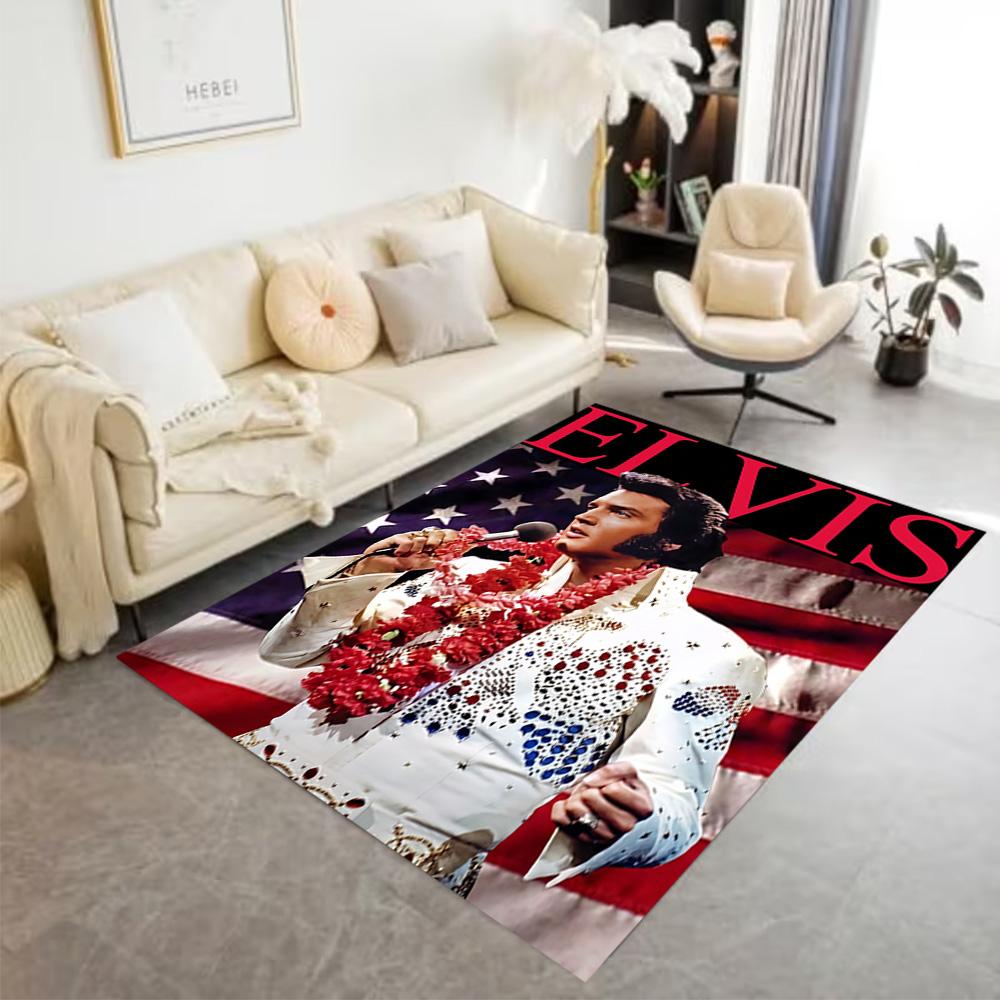 Elvis Presley Performance Floor Rug Office Rug Perfect for Game Room Playrooms Balcony Foyer Antislip Carpet Office home decor Best for Christmas