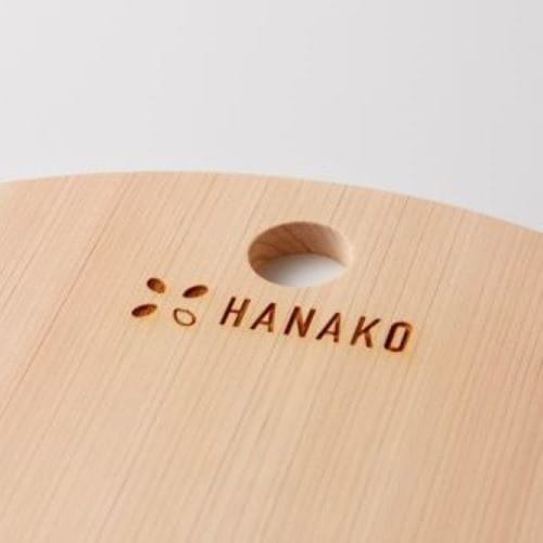 Advance Door HANAKO Shimanto Hinoki D-Shaped 9mm Cutting Board