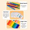 Montessori Wooden Toys Children'S Rainbow Stick Thinking Puzzle Diy Ice Cream Stick Puzzle Challenge Table Games Educational