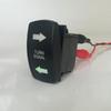 Turn Signal Rocker Switch Compatible With Rv Vehicle Off-road Pickup Tractor Motorcycle 4pin Waterproof Switch With Green Led