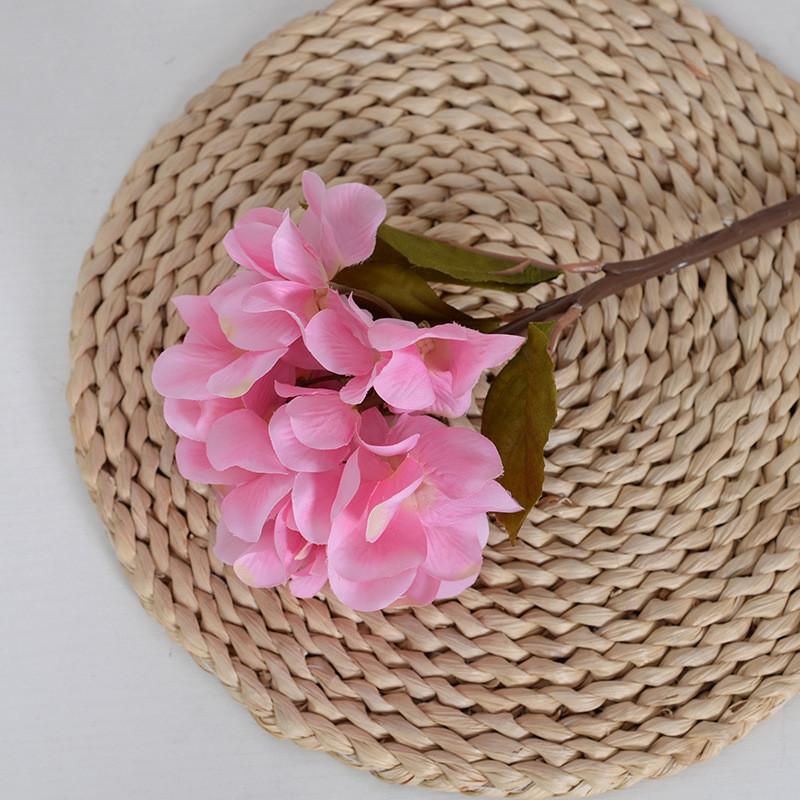 

Thunb Simulated Hydrangeamacrophylla Ser With Leaf Detail For Outdoor Decor