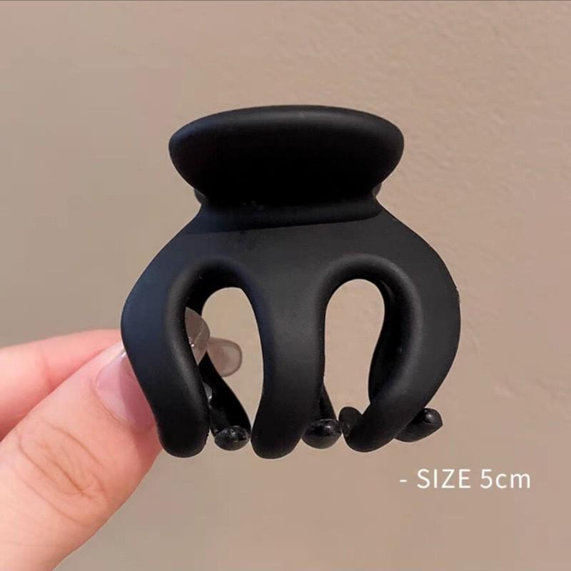 Premium Coffee Matte Claw Hair Clip for Women - Large Shark Hairpin Accessory