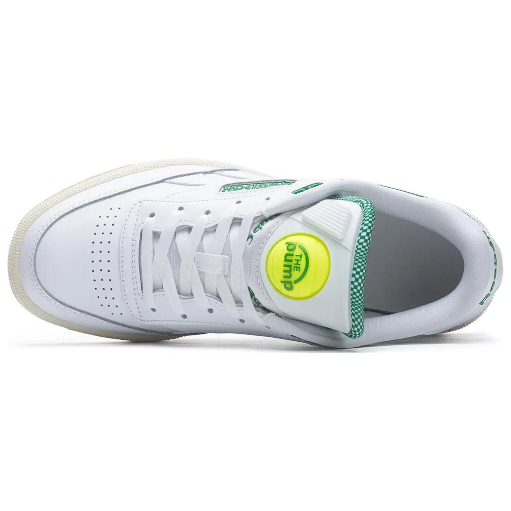 Reebok Club C 85 Pump Glen Green Sneakers Unisex Białe Obuwie-Białe Klasyczne-Białe GW4794