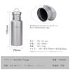 Boundless Voyage Titanium Water Bottle, Ultra-Lightweight, Wide-Mouth, Direct-Drink, for Hiking, Cycling, Sports, and Outdoor Activities, Camping, and