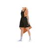 FILA Solid Color Loose Waist Drawstring Fashion Casual Sleeveless Dress Women dresses Black F11W229312F-BK