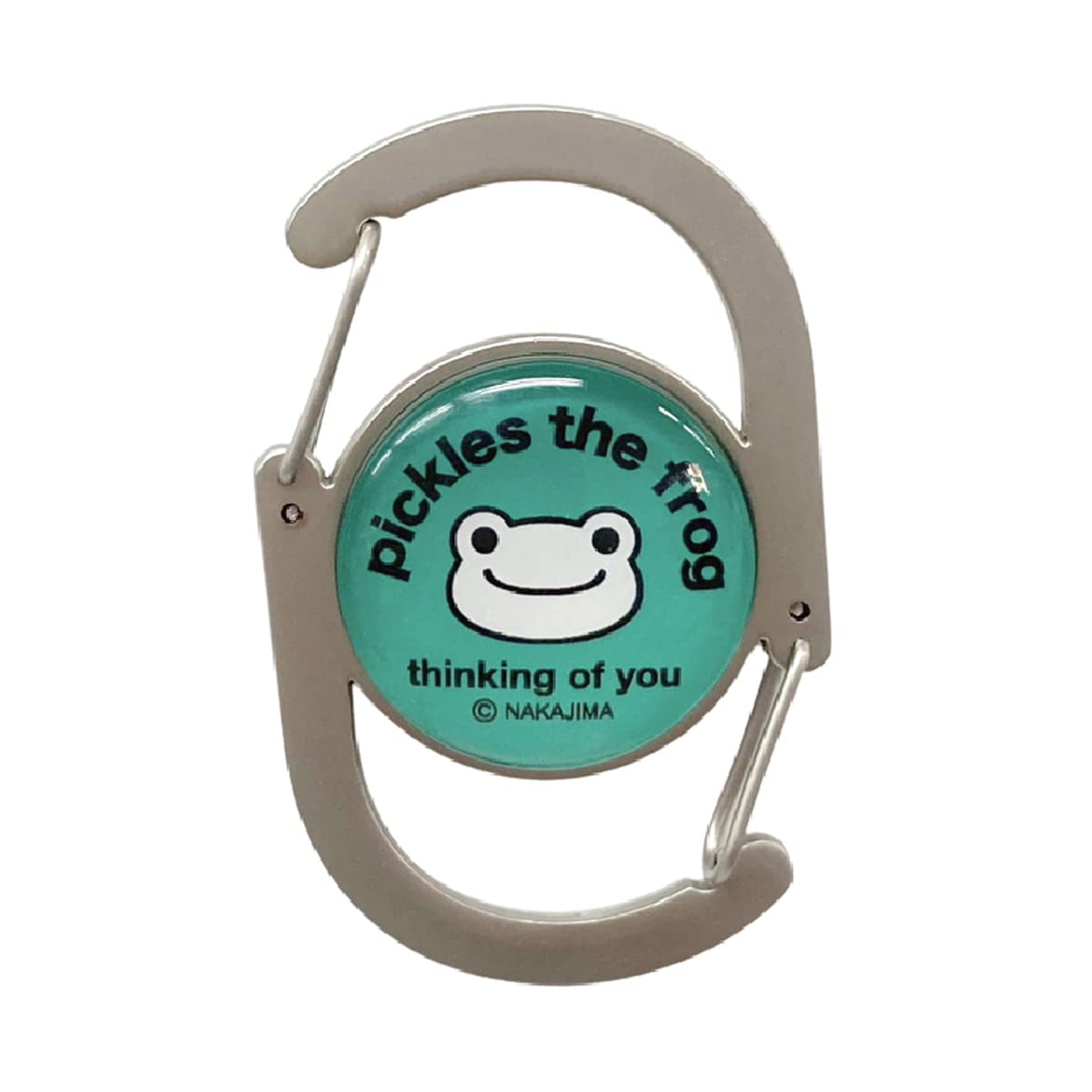 

Nakajima Corporation Frog Pickles always smile W Carabiner Green 184030-23