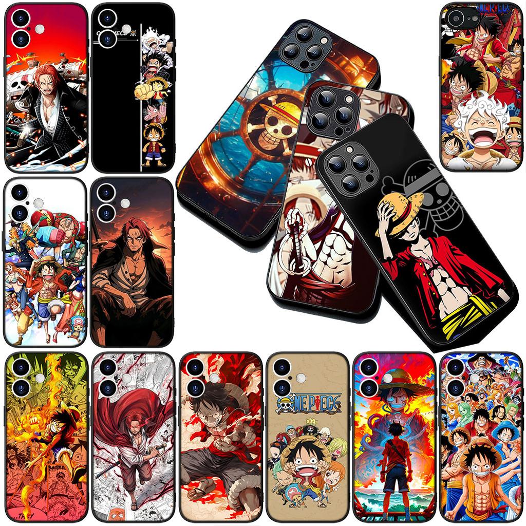 Protective Cover for Xiaomi Redmi Note 13 14 Pro Plus ProPlus 14C 13C Pro+ 5G Casing Phone Case Red Hair One Luffy Pieces Shanks