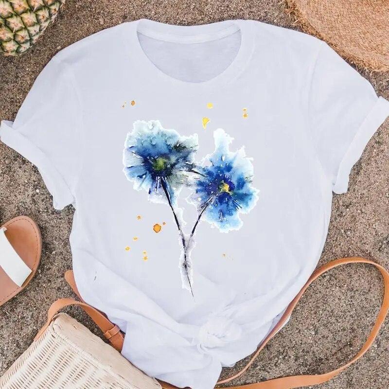 Женские футболки в стиле фламинго — фото 17