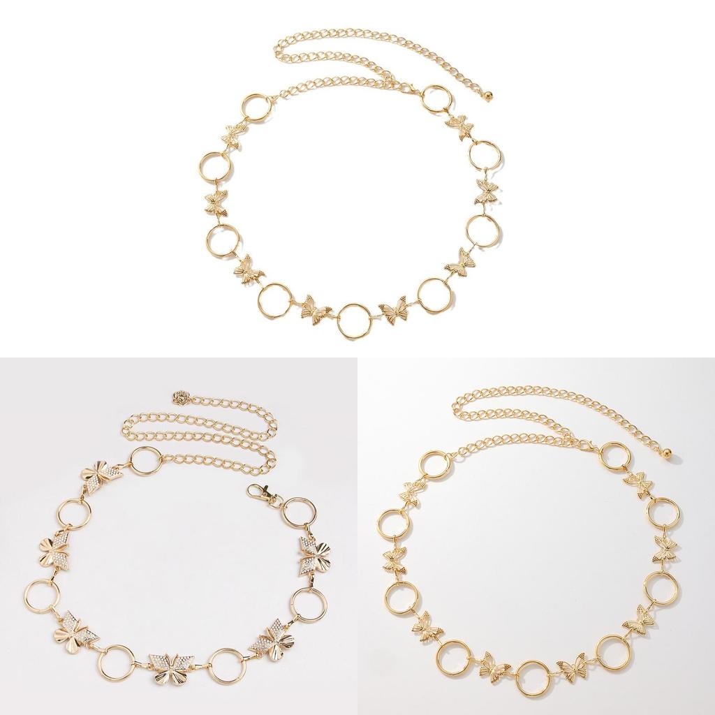 Water Butterfly Diamond Waist Chain For Women With Chic Style And Adjustable Fit