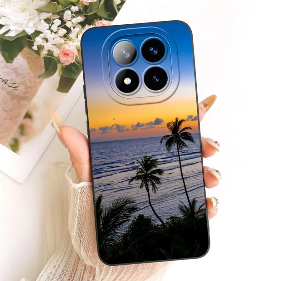 For Xiaomi Redmi Note 14 Pro Plus Case 14Pro 4G Soft Silicone Cover flower Cherry Phone Case For Redmi Note14 14Pro+ Coque Funda