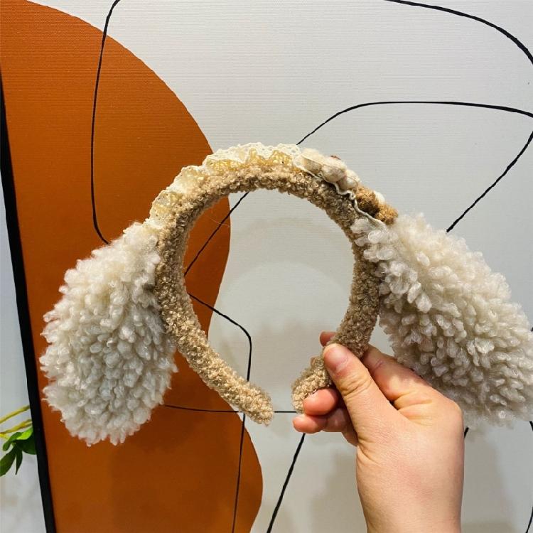 Cute Bear Hairband Plush Headwear Cartoon Headbands Essential for Hairstyles