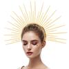 Spiked Headband for Bride Crowns Hairband Stage Performances Hairhoop Female Crownpiece Elegant Church Headpiece